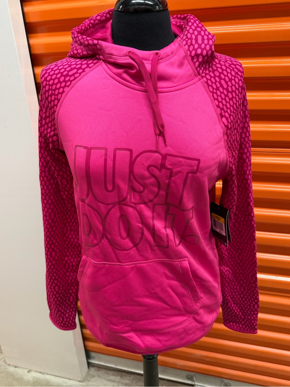 NWT Nike Women's Pink 'Just Do It' Pullover Hoodie 715595 616